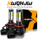 XWQHJW 9005/HB3 LED HEADLIGHT BULB HIGH BEAM 5500LM SUPER WHITE - BLACK RED - Like New