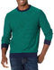 AMAZON ESSENTIALS MEN'S LONG-SLEEVE SWEATER,100%COTTON,BIG&TALL S - EMRALD GREEN - Brand New