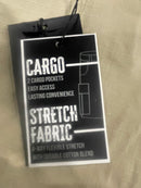 RUGGED TRAIL STRETCH FABRIC, CARGO SHORTS - SIZE: MEN 40 - KHAKI - Brand New