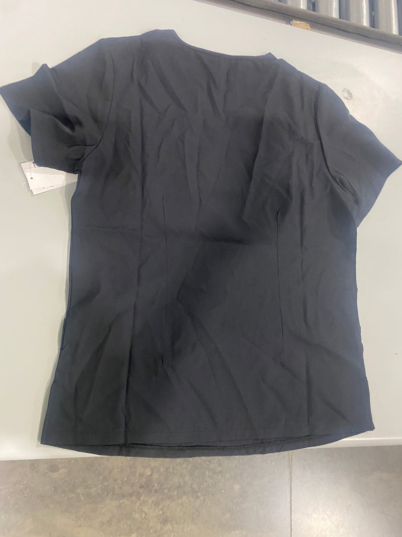 EMPIRE TREND SCRUB TOP, 98% POLYESTER, 4% SPANDEX - SIZE: M - BLACK - Brand New