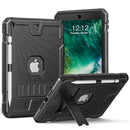 SIBEITU IPAD 9.7 CASE WITH PENCIL HOLDER | IPAD CASEPENHOLD-BLK-9.7 - BLACK - Like New