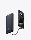 ANKER NANO POWER BANK 20K 30W FAST CHARGING BUILT-IN USB-C CABLE PACK - BLACK - Like New