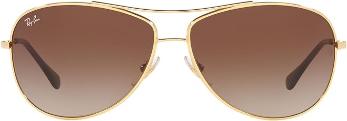 RAY-BAN RB3293 Metal Aviator Sunglasses GRADIENT DARK BROWN LENS / GOLD FRAME - Like New