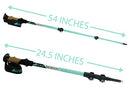 Far North Exchange Teal Aluminum Trekking Poles - Brand New