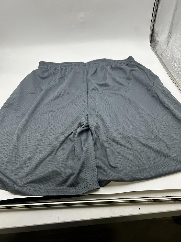 SQUARE METER MEN'S BASIC SOLID BREATHABLE SHORTS - SIZE: MEN 3XL - CHARCOAL - Brand New