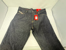 DIESEL MEN'S SLIM FIT MID WAIST STRAIGHT LEGS JEANS SIZE: 36WX30L - BLACK DENIM - Brand New