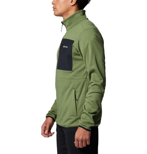 COLUMBIA MEN COLUMBIA HIKE II TECHNICAL HALF ZIP FLEECE CANTEEN, BLACK M - Brand New