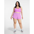 AVIA WOMEN'S RUNNING SHORTS WITH BIKE LINER, 3" INSEAM - SIZE: WOMEN M - FLEUR - Brand New