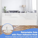 BETERTEK 42" TALL X 115" EXTRA WIDE BABY GATE RETRACTABLE BABY GATES - WHITE - Like New