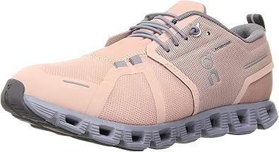 59.98527 ON Women's Cloud 5 Waterproof Sneakers Rose/Fossil Size 6 Like New