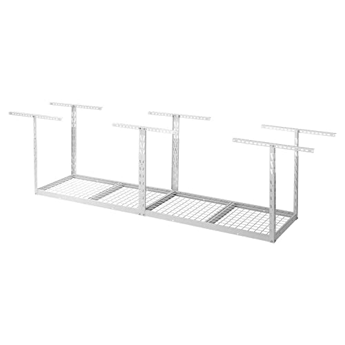 GLADIATOR OVERHEAD GEARLOFT STORAGE RACK 2 X 8 FT GALS28M2 - HAMMERED WHITE - Like New