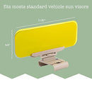 ZONETECH DAY AND NIGHT ANTI-GLARE CAR WINDSHIELD VISOR (2 PACK) - GRAY/YELLOW - Like New