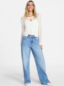 NO BOUNDARIES HIGH RISE BAGGY WIDE LEG JEANS 32”INSEAM SIZE MEDIUM - BLUE JEAN - Brand New