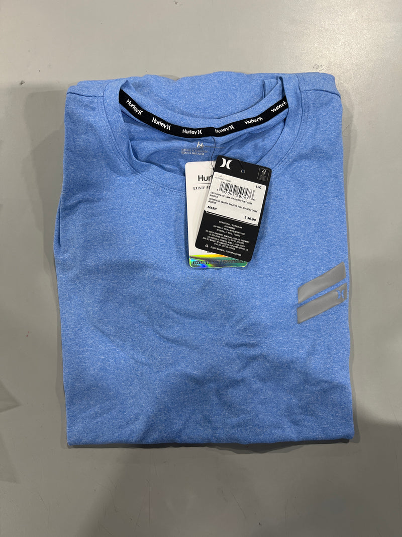 HURLEY EXIST BREATHE TANK HEATHERED TANK TOP - SIZE: MEN L - AQUIFER - Brand New