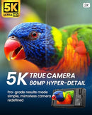 JEXYLON 5K 80MP DIGITAL CAMERA FOR PHOTOGRAPHY AND VLOGGING, FC003 - BLACK - Like New