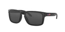 OAKLEY MEN'S HOLBROOK SUNGLASSES MATTE OAKLY LOGO GRAY LENSES SIZE 57-18-137 - Like New