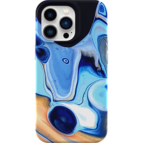 OTTERBOX IPHONE 13 PRO SOFT TOUCH FLEXIBLE FASHION CASE - MERCURY (BLUE/BLACK) - Like New