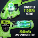 WORKPRO 7.2V CORDLESS GRASS SHEAR SHRUBBERY TRIMMER 5.5" 3.5" PLYL-98 - GREEN - Like New