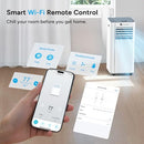 DR.PREPARE 8,000 BTU Portable Air Conditioner WiFi 4-in-1 - White/Navy - Like New