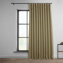 HPD Half Price Drapes Faux Linen Curtains 100"W X 108"L Nomad Tan - Like New