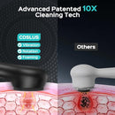 COSLUS FACE SCRUBBER FACIAL CLEANSING BRUSH 2 IN 1 SPIN AND VIBRATION - BLACK - Like New
