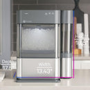 GE PROFILE OPAL 2.0 COUNTERTOP ICE MAKER XPIO13SCBSS - SILVER - Like New