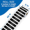 CARSON DELLOSA 65' BLACK AND WHITE STRIPES ROLLED STRAIGHT BULLETIN 1 ROLL - Brand New
