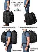 Hypath 2-in-1 Convertible Travel Bag - Use as Backpack with Wheels - Brand New