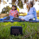 JBL GO 4 ULTRA-PORTABLE WATERPROOF BLUETOOTH SPEAKER JBLGO4BLKAM - BLACK - Like New