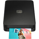 LIFEPRINT 2X3 PHOTO AND VIDEO PRINTER FOR IPHONE AND ANDROID - BLACK - Like New