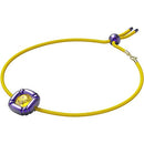 SWAROVSKI DULCIS NECKLACE WITH YELLOW CRYSTAL IN PURPLE MOLDED SETTING - Like New