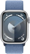 Apple Watch Series 9 GPS + Cellular 41mm Smartwatch -Silver Case/Blue Sport Loop New