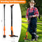 WEED PULLER TOOL STAND UP HEAVY DUTY WEEDING TOOL WITH 39" HANDLE - ORANGE - Like New