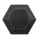 GYMENIST HEX DUMBBELLS RUBBER COATED CAST IRON FREE WEIGHTS SINGLE 40LB - BLACK - Like New