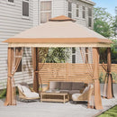 UDPATIO 11'x11' Pop up Gazebo Canopy Tent Waterproof Gazebo Mosquito Net - Beige - Like New