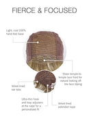 Raquel Welch Fierce And Focused Hand Tied Short Bob Wig Hairuwear Hazelnut - Brand New