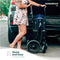 WONDERFOLD X2 PUSH & PULL STROLLER WAGON 2 SEATER - COLLAPSIBLE STONE GRAY - Like New