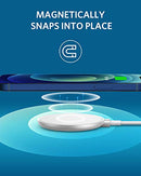ANKER MAGNETIC WIRELESS CHARGER ANKER WITH 5FT BUILT IN USB-C CABLE WHITE/SILVER - Like New