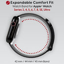 TALK WORKS EXPANDABLE WATCH BAND COMPATIBLE WITH APPLE WATCH SIZE: 42/44/45MM - Like New