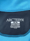 ARC'TERYX DELTA LT ZIP WOMEN'S MIRCO GRID PULLOVER JACKET - SIZE: M - TEAL BLUE - Brand New