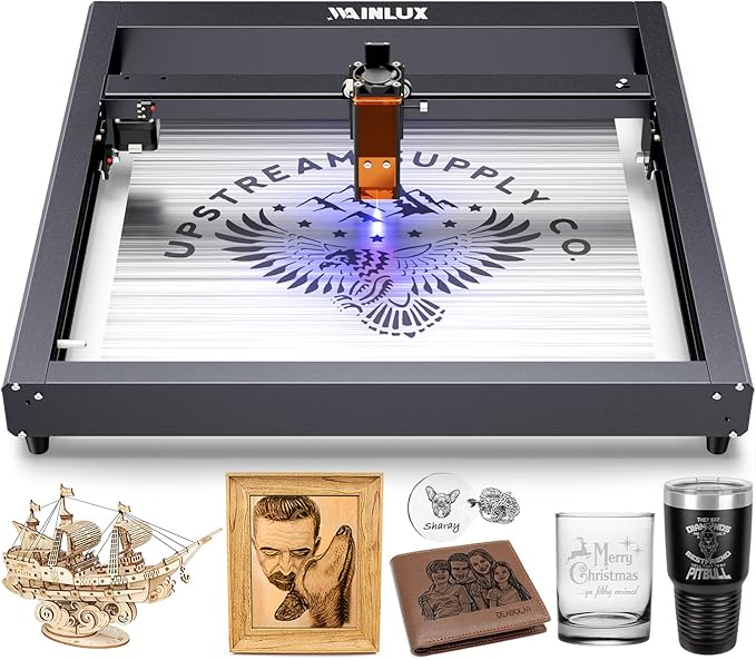 WAINLUX LASER ENGRAVING 60 W WAINLUX JL7 CNC LASER CUTTER 10 W COPRESSED - BLACK - Like New