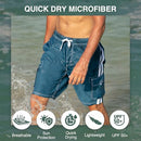 Kanu Surf Men's Barracuda Swim Trunks (Regular & Extended Sizes) Den Blue M - Brand New