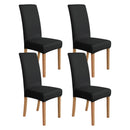 AMAZON BASICS DINING CHAIR COVERS STRETCH PARSON/DINING CHAIR SLIPCOVER 4 PACK - Like New
