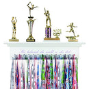 RPT Medal Hanger Trophy Shelf Ribbon Holder for Girls - 2FT Simple Design Rack - Brand New