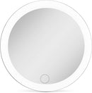 ZADRO 4" RECHARGBLE LED COMPACT MIRROR LRCVAR2002 - GRAY New