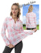 WOMEN'S TENNIS GOLF SHIRT LONG SLEEVED TOP SPORT ACTIVEWEAR V-NECK LARGE - Like New