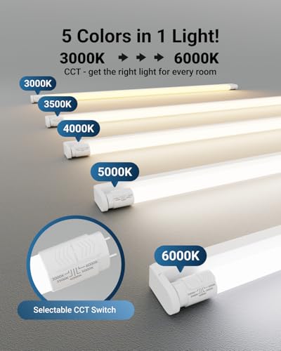 Sunco 10 Pack T8 LED Bulbs 4 Foot, LED Fluorescent Tube - 5 Pack - Like New