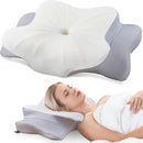 DONAMA CERVICAL PILLOW FOR NECK AND SHOULDER PAIN RELIEF, GREY - Like New