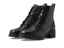 W20768 COLE HAAN WOMEN'S CAMEA WATERPROOF LACE-UP Combat BLACK SIZE 8.5 - Like New