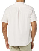 AEM20109SS22 MEN'S SLIM-FIT SHORT-SLEEVE POPLIN SHIRT MEN XL PINK - Brand New